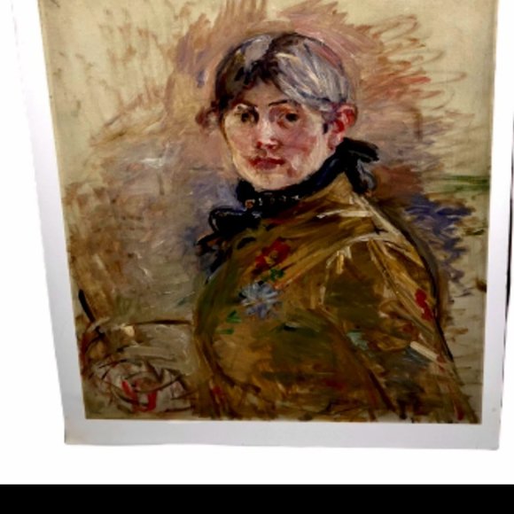 1000 MUSEUMS ARCHIVAL PRINT  SELF PORTRAIT BERTHE MORISOT 1885 BRAND NEW WRAPPED - Picture 1 of 2
